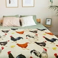 thumbnail image 3 of Cute Chicken Printed Blanket, Soft Fuzzy Flannel Plush Throw Blanket for Couch,Sofa Bed Decorative Blankets Funny Colorful Rooster Swaddle Baby Kids Blanket All Season, 3 of 6