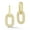 Gold-CZ, variant on Adesso Milano Jewelry Sterling Silver Paperclip Link Drop Earrings with Cubic Zirconia for Women, Gold
