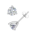 thumbnail image 2 of 0.15 Carat 3-Prong Diamond Stud Earrings in 14K White Gold (I1-I2 Clarity), 2 of 4