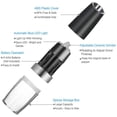 thumbnail image 3 of Gravity Electric Salt Ginder Pepper Grinder, Automatic Pepper and Salt Mill Grinder Battery-Operated with Adjustable Coarseness, LED Light, One Hand Operated, 3 of 9