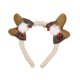thumbnail image 5 of XWSHYW Productos para El Cabello Accesorios para El Cabello de Aro de Pelo de Rosas Brillantes con Lazo Femenino de Alces de Peluche de Asta de Navidad, 5 of 6