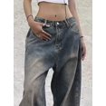 thumbnail image 2 of EMMIOL Women's Wide Leg Jeans Mid-Low Waist Baggy Jeans Vintage Y2K Loose Fit Jeans 90s Boyfriends Denim Pants, 2 of 6