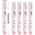 thumbnail image 3 of 5 Pieces Cute Cat Paw Straight Rulers, 6 Inch Plastic Measuring Tool Stationery Transparent Ruler Small Straight Rulers with Centimeters for School Office Home Supplies (Pink), 3 of 5