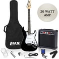 thumbnail image 1 of LyxPro Beginner 39” Electric Guitar & Electric Guitar Accessories, Black, 1 of 8
