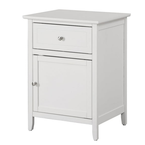 Glory Furniture Izzy Nightstand in White Color