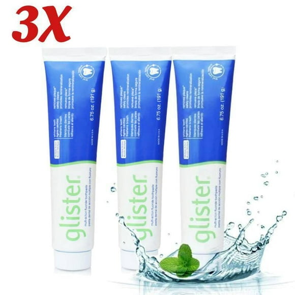 Glister Fluorid Zahncreme Amway Zahnpasta mit Mehrfachwirkung je 3X