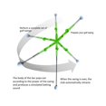 thumbnail image 5 of Palo De Práctica De Swing De Golf Herramienta Telescópica De Ayuda Para Entrenador De Swing Corrector De Postura De Golf Suministros De Ejercicio Verde, 5 of 5