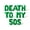 Green, variant on Letter Balloons - DEATH TO MY 50S 16" Inch Alphabet Letters Foil Mylar Balloon Birthday Party Banner (Purple)