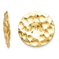 thumbnail image 1 of 14k Polished Hammered Disc Earring Jackets E896J, 1 of 2