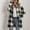 Gray, variant on Aloohaidyvio Womens Coats ,Ladies Casual Christmas Plaid Printing Long Sleeve Buttons Plush Cardigan Coat