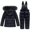 thumbnail image 2 of Kids Winter Puffer Jacket and Snow Pants 2-Piece Snowsuit Skisuit Set, 2 of 6