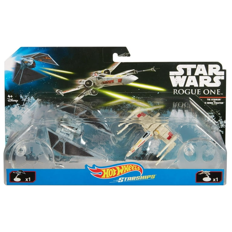 STAR WARSU-Wing Fighter & TIE Strikerセット Hot Wheels Star Wars Rogue One Starship TIE Striker vs X-Wing