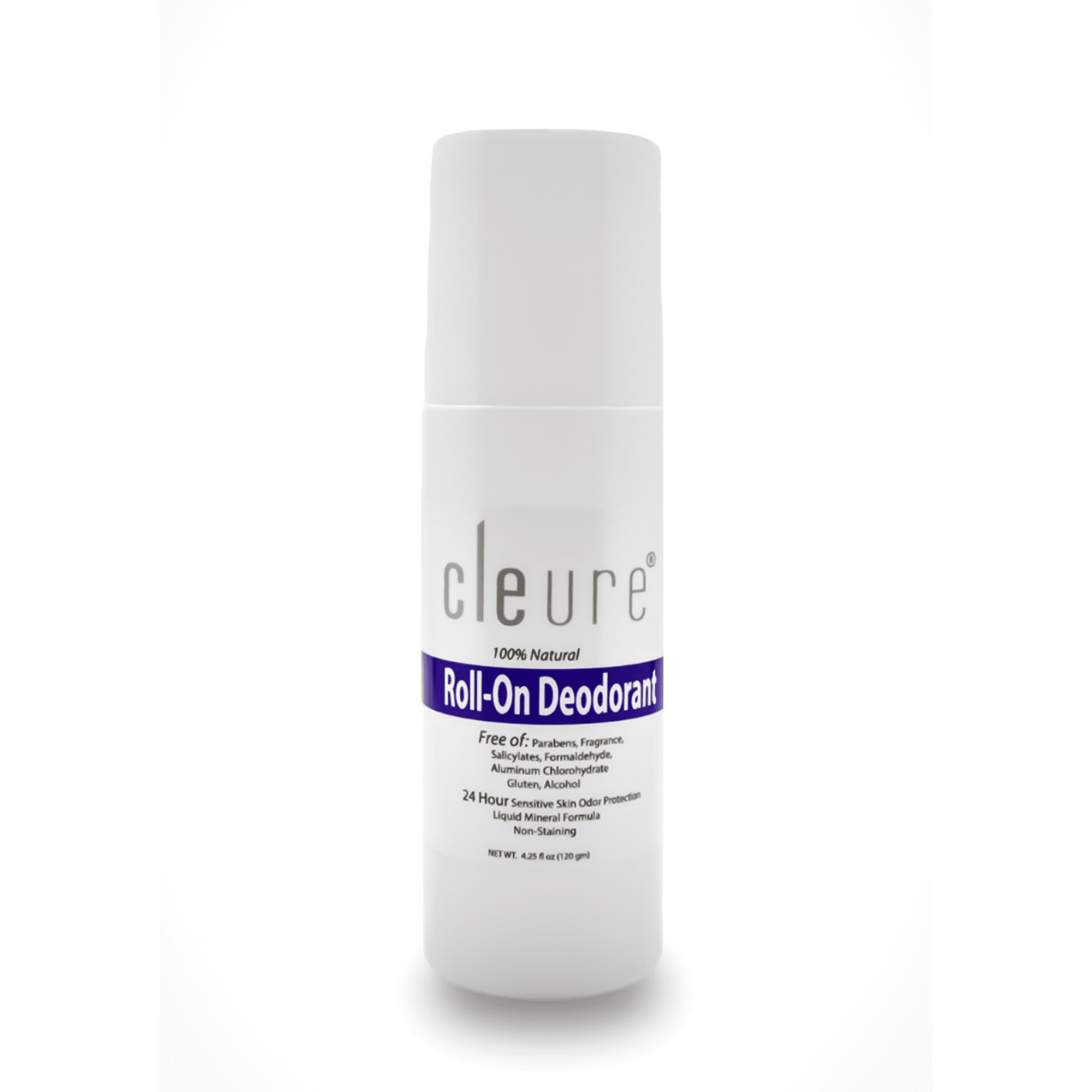 Cleure Hypoallergenic Mineral Deodorant (Rollon) Fragrancefree