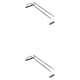 thumbnail image 2 of Advancent Estantes amplios para copas de vino de fácil acceso, solución de almacenamiento en estante para copas de vino de acero inoxidable de un solo piso 35CM 2Conjunto, 2 of 6