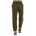 thumbnail image 2 of mashalili Men's Linen Cotton Yoga Pants Casual Loose Sweatpants Drawstring Beach Trousers Lounge Open Bottom Pants with Pockets armygreen XXL, 2 of 7