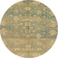 thumbnail image 1 of Ahgly Company Indoor Round Abstract Dark Almond Brown Oriental Area Rugs, 7' Round, 1 of 6