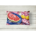 thumbnail image 2 of Carolines Treasures 6028PW1216 Watermelon Decorative Canvas Fabric Pillow 12H x16W multicolor, 2 of 3