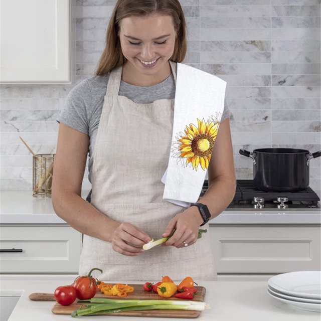 MAOWAPLG Toallas de cocina divertidas, lindos juegos de toallas de cocina decorativas, toallas de mano absorbentes, regalos de inauguración de la casa para mujeres, mamás, regalos divertidos de