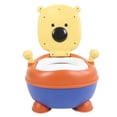 thumbnail image 4 of Orinal portátil de plástico para entrenamiento de baño, asiento de inodoro con bonitos dibujos animados para niños, orinal para viajes, cojín suave, 4 of 14