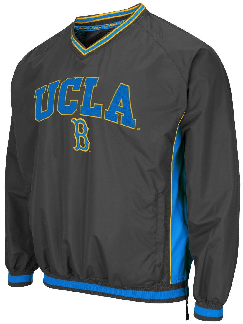 UCLA Bruins NCAA "Fair Catch" Pullover Men's Jacket Charcoal by Colosseum