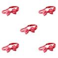 thumbnail image 2 of Collar de Perro Pajarita Ajustable Billuyoard Celosía Roja 5Conjunto, 2 of 6
