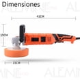 thumbnail image 4 of Pulidora Eléctrica Para Coche Piso 1850w 110v 18Pzs 3300 rpm, 4 of 7