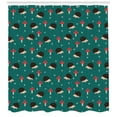 thumbnail image 3 of Ambesonne Hedgehog Shower Curtain, Forest Life Mushrooms, 69"Wx84"L, Multicolor, 3 of 3
