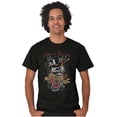 thumbnail image 4 of Life's A Gamble Skull Rose Tattoo Plus Size Crewneck Graphic Tee Shirt Brisco Brands 2X, 4 of 5