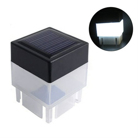 

Outdoor Solar Powered Fence Light Waterproof Square LED Light for Pool Garden
