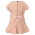 thumbnail image 2 of Richie House Girls' Girl Shortleeve Dress With Faux Leather Waist Belt RH1744, 2 of 7