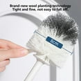 thumbnail image 4 of Soft Bristle Toilet Brush with Round Head and Base, Long Handle Hanging Scrubber for Bathroom Commode, Manual Restroom Hygiene Tool for Deep Surface Washing, 1 Piece Brush and Holder, By UKHCCC, 4 of 8