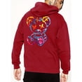 thumbnail image 4 of Sudadera con capucha con estampado de muñeca de oso de dibujos animados, sudaderas con capucha geniales para hombres, sudadera con capucha de diseño gráfico informal para hombres con bolsillo de cangu, 4 of 4