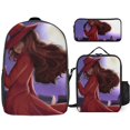 thumbnail image 1 of Carmen Sandiego Backpack Grade A Collection Premium School Three Piece Ensemble, 1 of 5