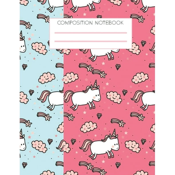 Unicorn Composition Notebook A perfect blank lined book/journal for