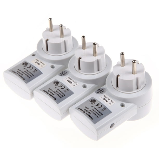 EU Plug Wireless Remote Control Power Outlet Light Switch Plug