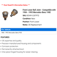 thumbnail image 2 of Front Lower Ball Joint - Compatible with 1984 - 1993 Mercedes-Benz 190E 1985 1986 1987 1988 1989 1990 1991 1992, 2 of 2