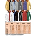 thumbnail image 2 of MAWCLOS Mens Jacket Drawstring Hoodies Hooded Sweatshirt Cardigan Holiday Long Sleeve Outwear Red 5XL, 2 of 2