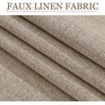 thumbnail image 5 of Topfinel Faux Linen 100% Blackout Heavy Curtains 96 inches Length for Bedroom Living Room Rod Pocket Window Curtains,Thermal Insulated Soundproof Burlap Drapes ,2 Panels,52 x 96 inch,Beige, 5 of 9