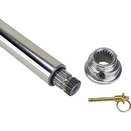1.75 Inch Stainless Steel Hot Rod Steering Column, 26 Inch