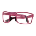 thumbnail image 3 of Collapsible Rectangular Plastic Folding Clear Lens Reading Glasses Pink 1.25, 3 of 4