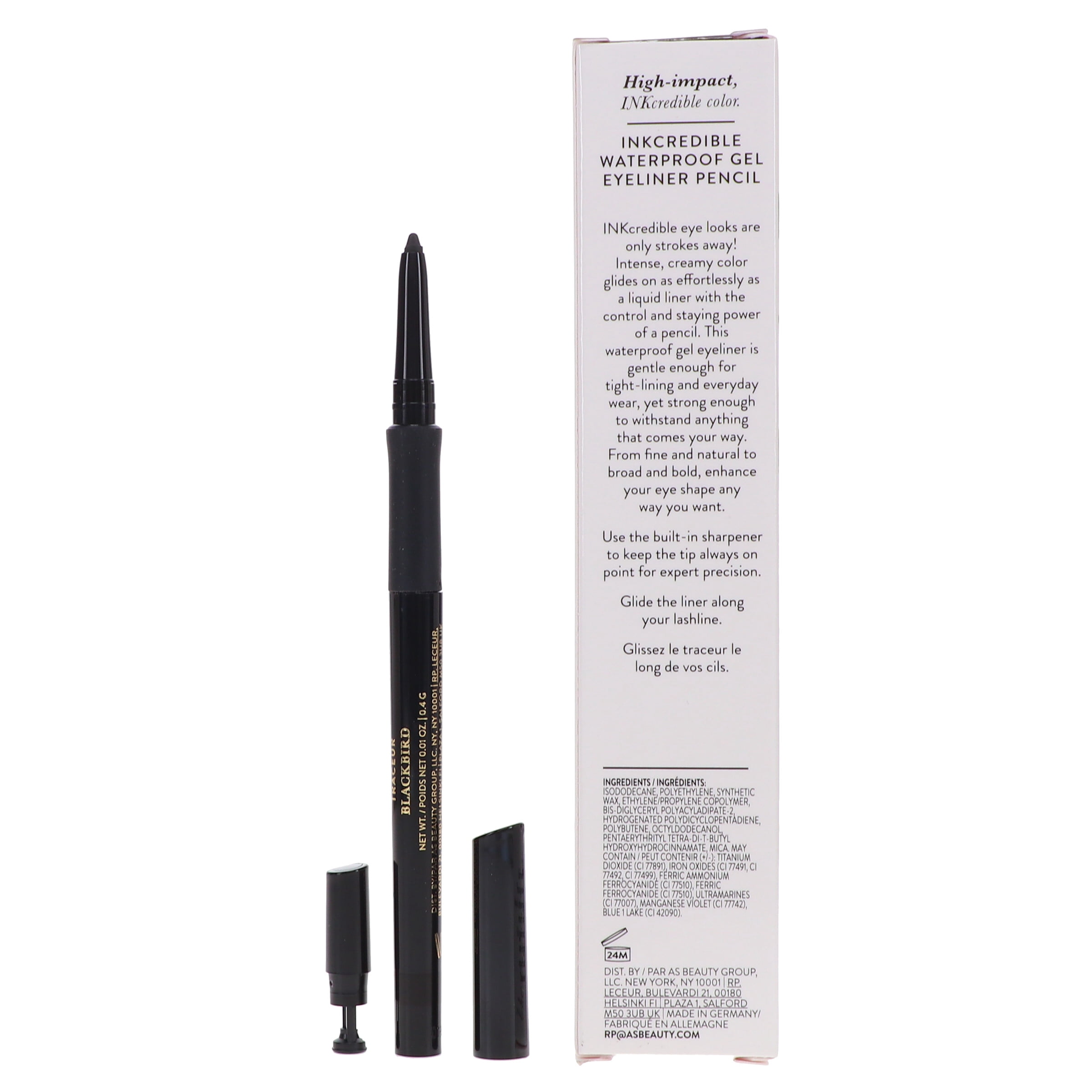 Laura Geller INKcredible Waterproof Gel Eyeliner Pencil Blackbird 0.01 oz