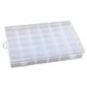 thumbnail image 2 of Caja de joyería transparente, contenedor de plástico para guardar cuentas y manualidades, organizador de 36 compartimentos para aretes, collares, anillos y pequeños accesorios., 2 of 8