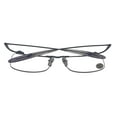 thumbnail image 3 of New Balance Mens Eyeglass Rectangle Rimless Metal NB 356 3 Gunmetal. 53mm, 3 of 6