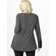 thumbnail image 3 of Camiseta de Talla Grande de Encaje de Ganchillo Irregular Rosegal  Mangas largas de talla grande, 3 of 5