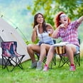 thumbnail image 6 of BZSMCE Camping Chairs Modern Azure Dance Pattern Folding chair, 6 of 8