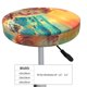 thumbnail image 4 of Balery Island Beach Guinea Pig Fundas de asiento para taburete de bar redondo de tela de terciopelo ajustables que protegen de arañazos y manchas para sillas de 14 a 17 pulgadas.-13 inch, 4 of 7