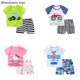 thumbnail image 2 of Baby Boys Girls Cartoon 100% Cotton Kids T-shirts Set Summer Newborn Infant Sports 2 Piece Set T Shirt Toddler Girl Clothes Sets qym unisex, 2 of 2