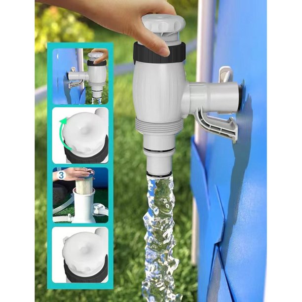 Above Ground Pool Hose Adapter With Plunger And Pipe -in-1 Plunger