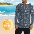 thumbnail image 5 of Fanxing Sun Shirts for Men Graphic Sweatshirts with Thumb Holes Milk-Soft Performance Hoodies Fishing Hiking Pullover Shirts Dark Gray,S, 5 of 8