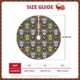 thumbnail image 2 of Rateoe Sugar Skulls Pattern Christmas Tree Skirt with Ties, Christmas Tree Decorations, Farmhouse Christmas Decor Xmas Holiday Decorations-48", 2 of 6